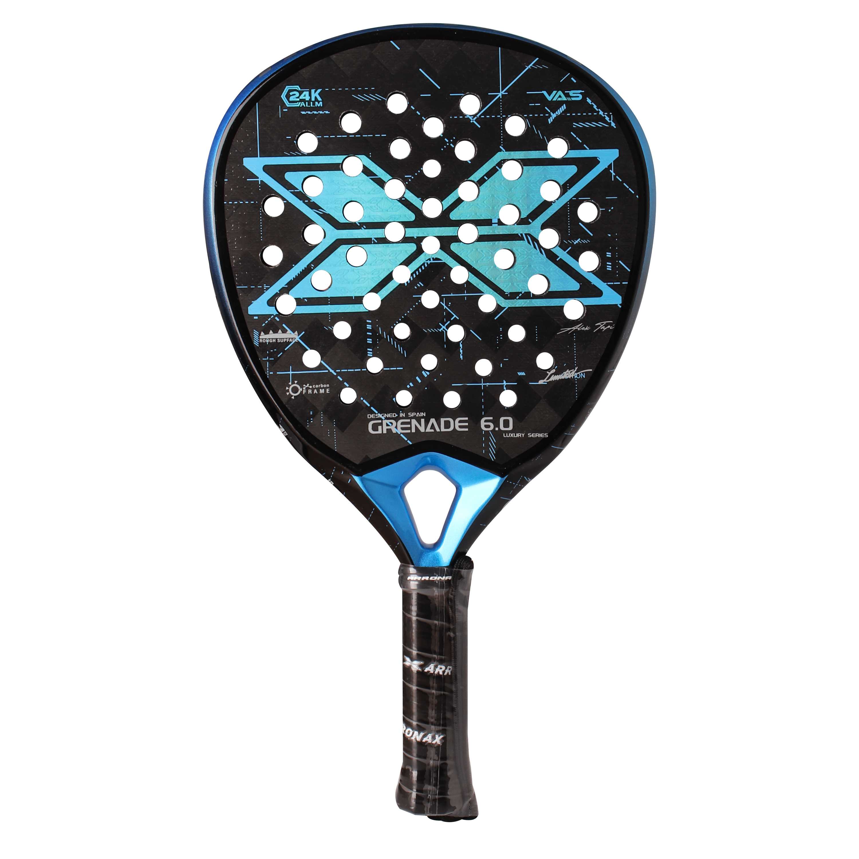halcyos Grenade 6.0 control padel racket with 24K carbon surface by Halcyos in Qatar