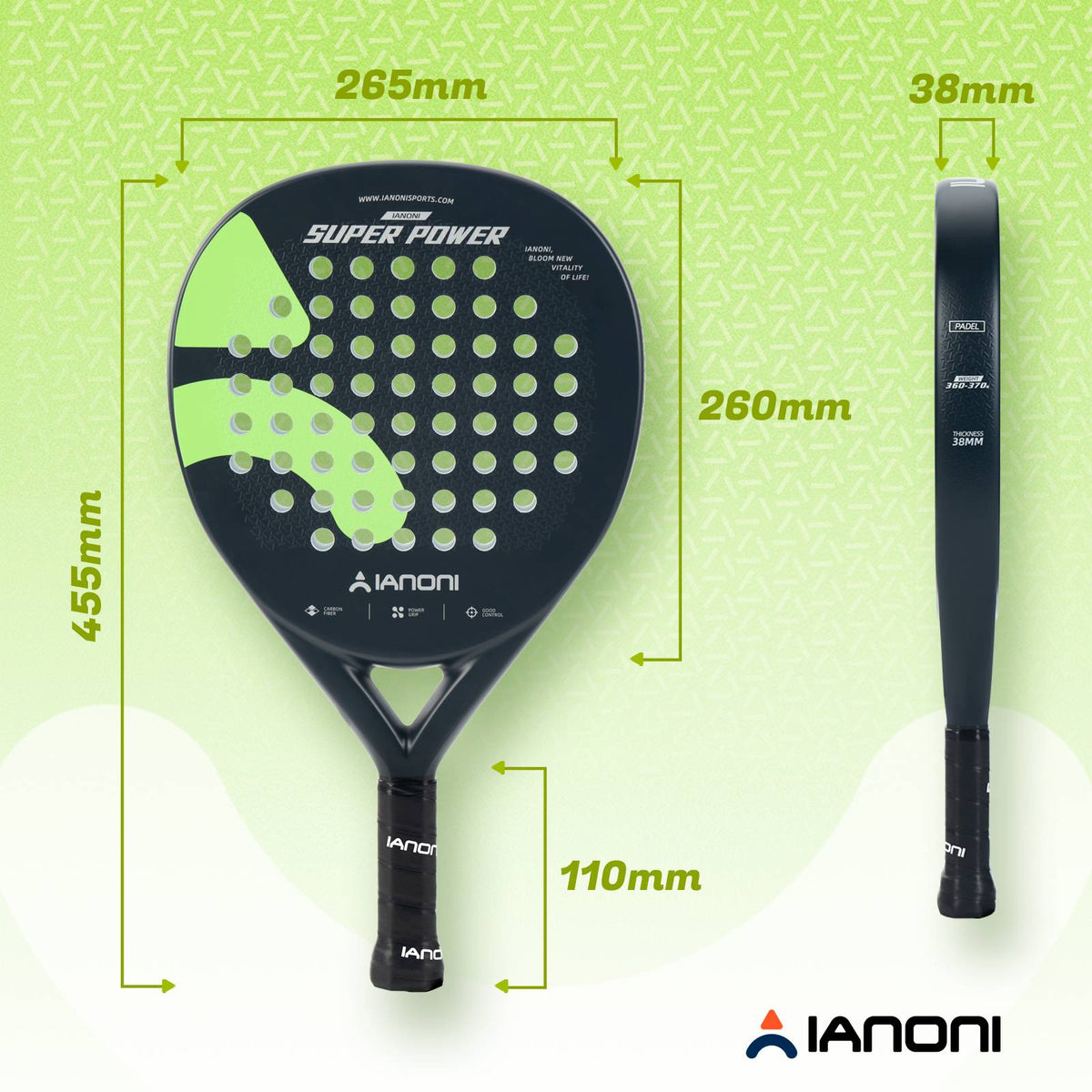 Black padel racket ideal for players seeking power and precision