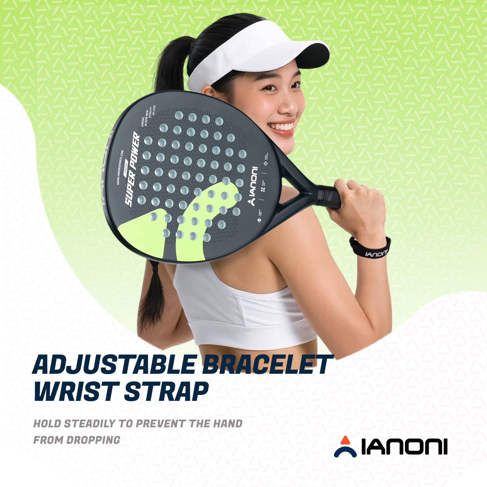 Premium black carbon fiber padel racket designed for durability and control