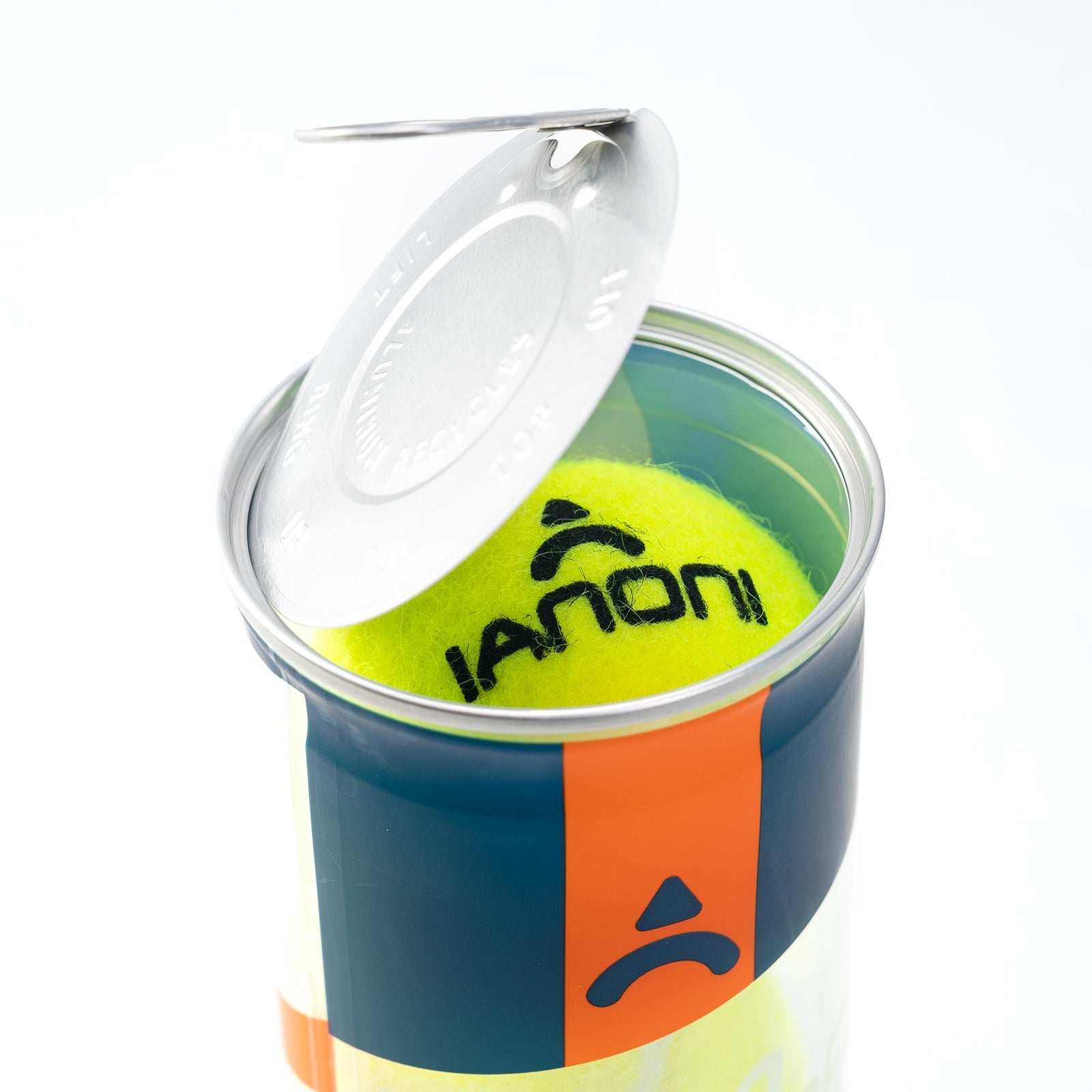 Rear design of Halcyos IANONI Pro padel balls can in Doha Qatar