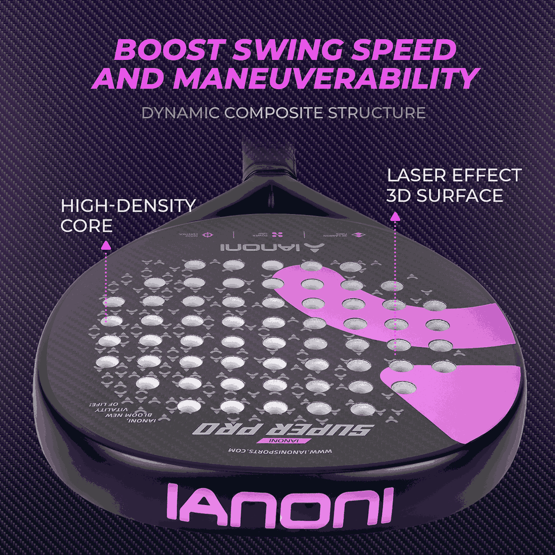Blue edition Halcyos IANONI professional padel racket for advanced players