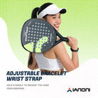 Premium black carbon fiber padel racket designed for durability and control