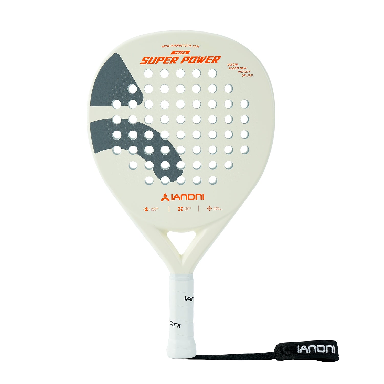 Halcyos full carbon fiber padel racket with diamond shape for power players