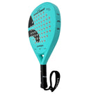 Diamond shaped Halcyos padel racket with carbon fiber surface in Doha Qatar