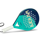 Rear view of Halcyos IANONI carbon paddle racket