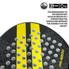 Sweat-wicking anti-slip grip of Halcyos IANONI Carbon Pro padel racket