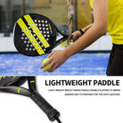 Medium balance teardrop Halcyos Carbon Pro padel racket for control