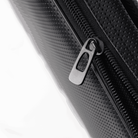 Interior showing single racket capacity of Halcyos leather padel bag