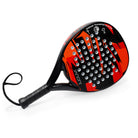 Halcyos IANONI professional beach tennis racket used on court in Qatar