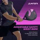 Back view of Halcyos IANONI Super Pro blue carbon padel racket