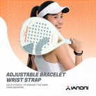 Beginner to intermediate padel racket with carbon surface and medium balance
