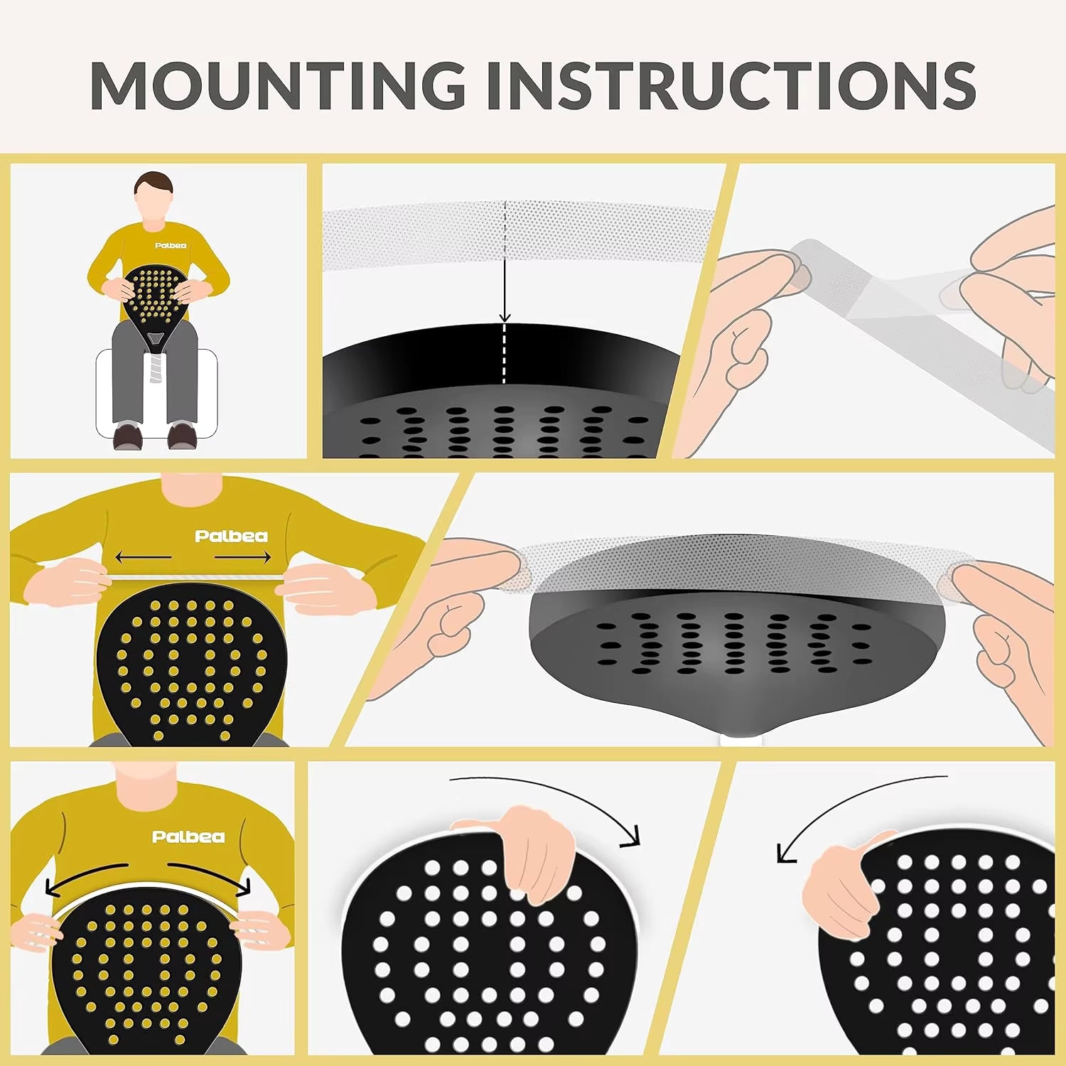 Lightweight HALCYOS racket protection tape for padel