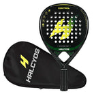 Halcyos padel racket throat design carbon build