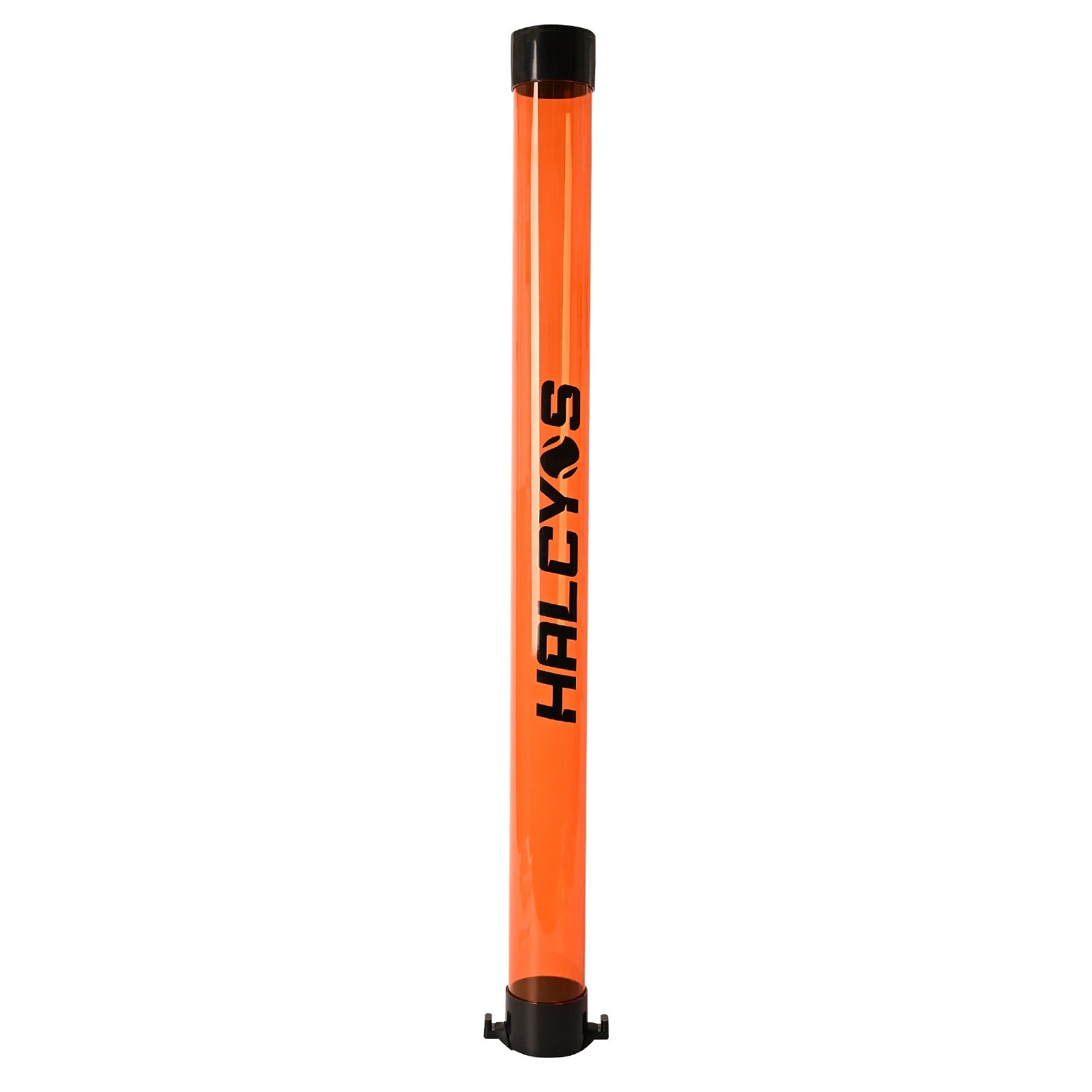 Orange HALCYOS padel ball picker tube for court use