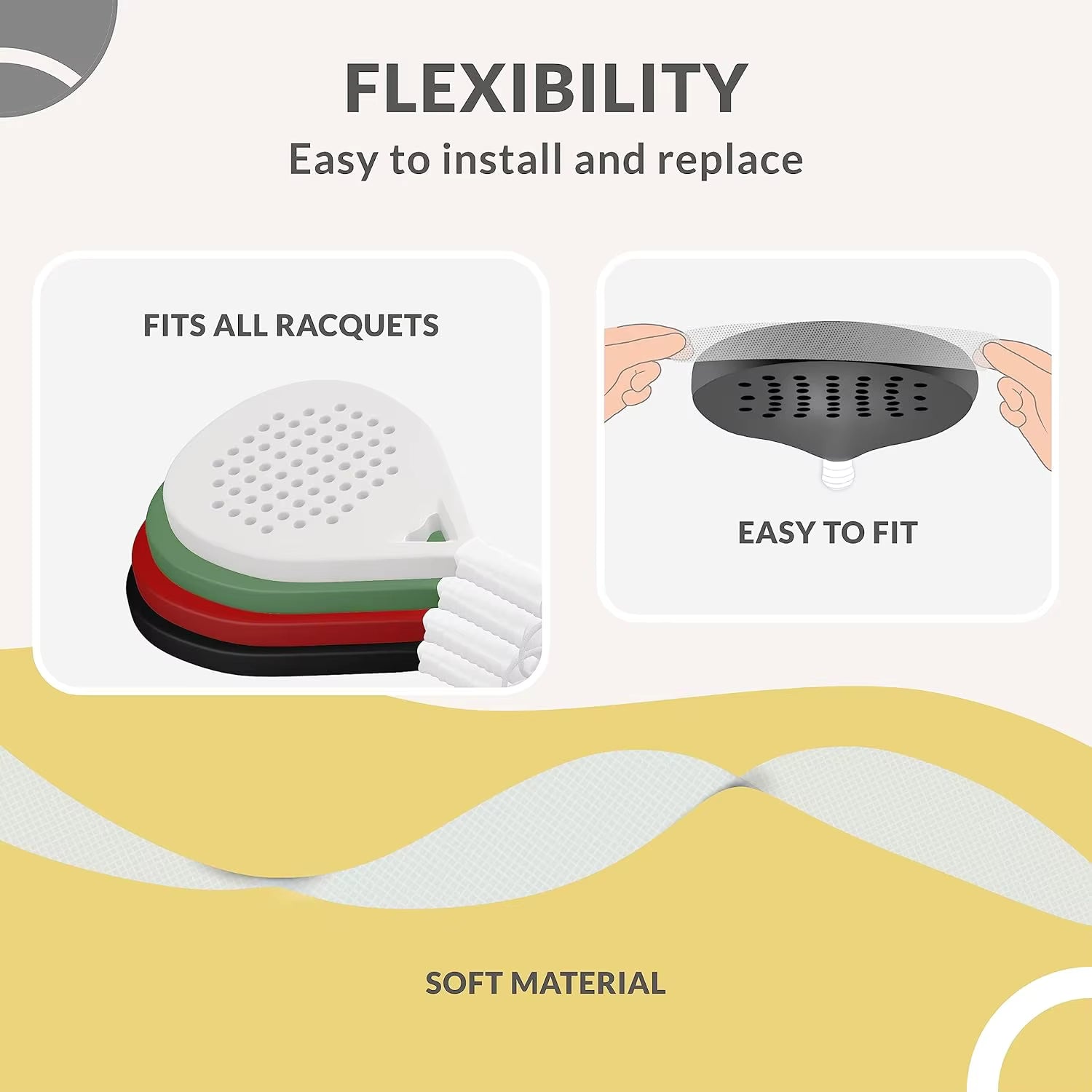 Lightweight transparent HALCYOS racket protection tape