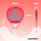 IANONI Super Power watermelon red padel racket front view