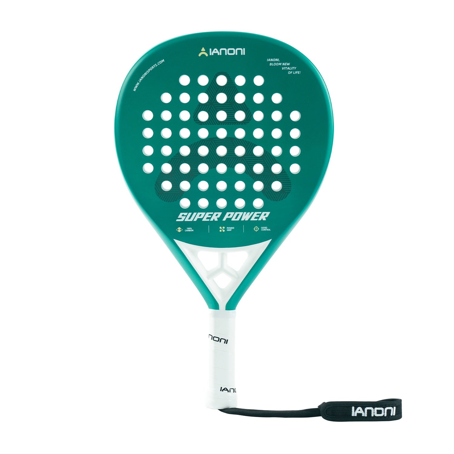 IANONI Super Power red padel racket with diamond shape for aggressive shots